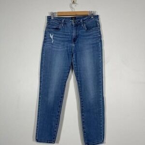 Just Black Skinny Ankle Jeans Womens 30 Mid Rise Medium Wash Stretchy